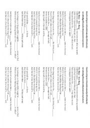 English Worksheet: The Shins - New Slang