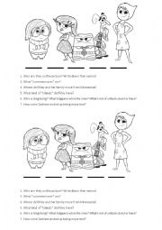 English Worksheet: Worksheet for the INSIDE-OUT cartoon (Pixar 2015)