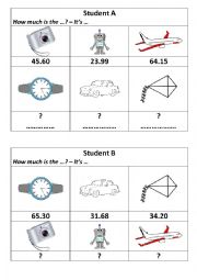 English Worksheet: How much is it