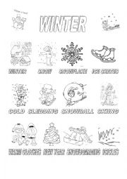 English Worksheet: Winter workseet