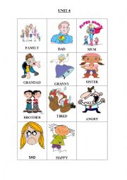 English Worksheet: Family vocabulary