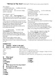 English Worksheet: Written in the Stars