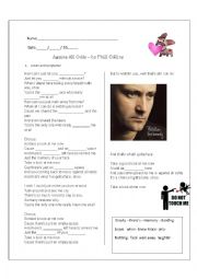 English Worksheet: Phill Collins