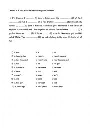 English Worksheet: Reading 