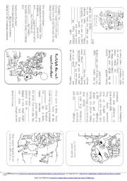 English Worksheet: Rudolph the red-nosed reindeer (Story mini book)