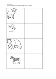 English Worksheet: Animals 