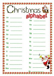 Christmas Alphabet