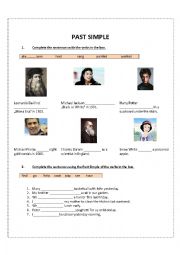 English Worksheet: Past simple (affirmative)