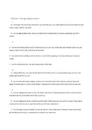 English Worksheet: Modal Verbs Role play