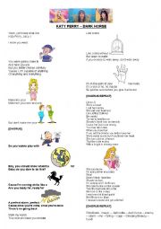 English Worksheet: Katy Perry - Dark Horse song