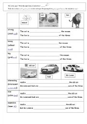 Comparison of adjectives 