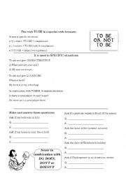 English Worksheet: To Be or Not To Be