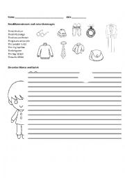 clothes and descriptions