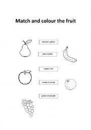 Fruit to colour