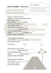 English Worksheet: Route 66