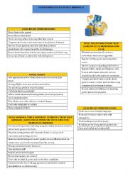 English Worksheet: TOURISM INDUSTRY DUTIES / MAIN ROLES