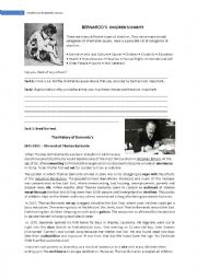 English Worksheet: Charities and charitable causes: Bernardos