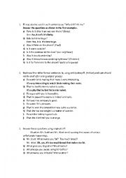 English Worksheet: The active voice-to be