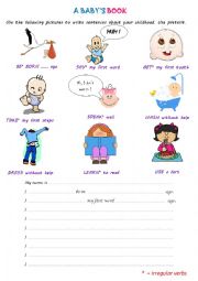 English Worksheet: My babys book