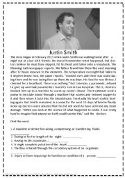English Worksheet: Justin Smith