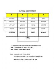 English Worksheet: Spell - association