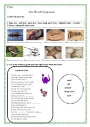 English Worksheet: save the earth group session