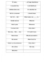 English Worksheet: Using complex grammar