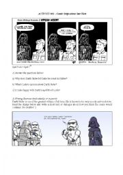 Star Wars Worksheet - Comic Strips