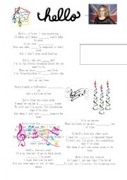 English Worksheet: Hello - fill in the blanks