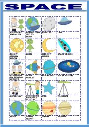 English Worksheet: SPACE