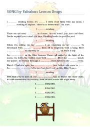 English Worksheet: I love reading