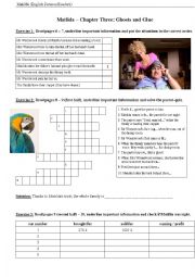 English Worksheet: Matilda (English Person Readers) Chapter 3