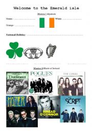 English Worksheet: Discover Ireland