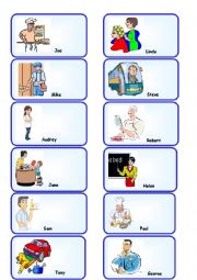 English Worksheet: JOBS SPEAKING CARDS