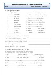 English Worksheet: unit evluation