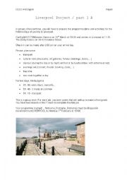 English Worksheet: A class trip to....