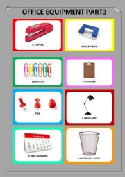 English Worksheet: Office equipment Part 3