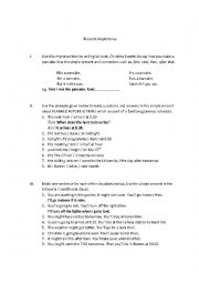 English Worksheet: present simple tense