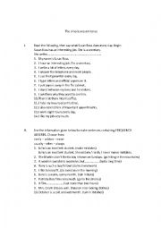 English Worksheet: present simple tense