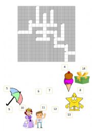 English Worksheet: Crossword Puzzle