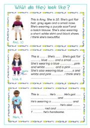 English Worksheet: Describing appearance (FACE, CLOTHES) - WRITING - 2 pages