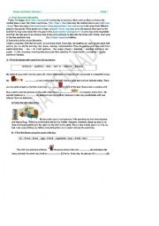 English Worksheet: REVISION WORKSHEET module 3 grade 7 Tunisian programme