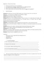 English Worksheet: at a travel agency