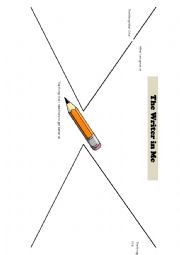 English Worksheet: The Writer in Me