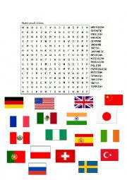 English Worksheet: Nationalities