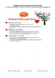 English Worksheet: Present Perfect and Valentines Day
