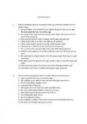 English Worksheet: Past simple