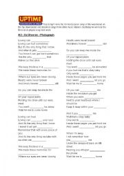 English Worksheet: top 3 2015 songs