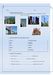 English Worksheet: New York city