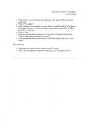 English Worksheet: Worksheet to work with The IT Crowd 3x05 (
